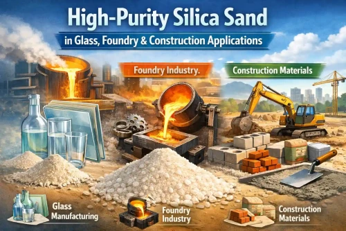 High-Purity Silica Sand in Glass, Foundry & Construction Applications